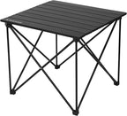 ROCK CLOUD Portable Camping Table Ultralight Aluminum Camp Table Folding Compact Beach Table for Camping Hiking Backpacking Outdoor Picnic(Reinforced Frame-Medium)