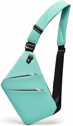 Travel Anti Pickpocket Purses, Slim Carry Crossbody Bag for Women & Man Travel Safe, Waterproof