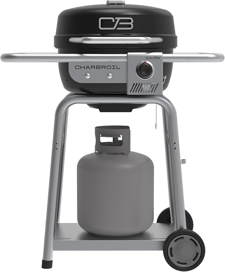 Charbroil Bistro Pro Gas Grill for Small Spaces and Patios, Black - 25302161