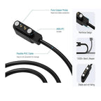 Acediar [2-Pack] 3.3FT Smart Watch Charger Magnetic USB Charging Cable for Letsfit Willful YAMAY SW023 ID205L SW021 ID205U ID205S SW025 Uwatch 3S