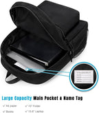 STEAMEDBUN Black Backpack for School,Teens Boys Backpack for Elementary School Bag
