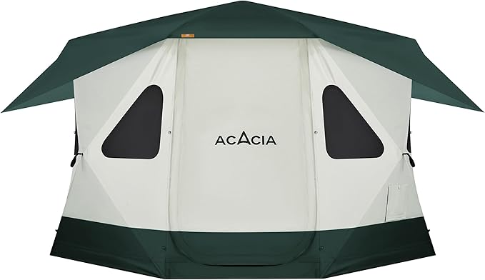 Space Acacia Lite Camping Tent | 2/3/4/8 Person Pop Up Tents for Camping | Lightweight & Durable Beach Tent | Level 7 Wind Resistance, UPF 50+ | Quick Setup for Camping & Backyard