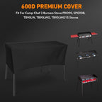 Heavy-Duty Patio Cover Fits Camp Chef 3 Burners Stove PRO90, SPG90B, TB90LW, TB90LWG, TB90LWG15