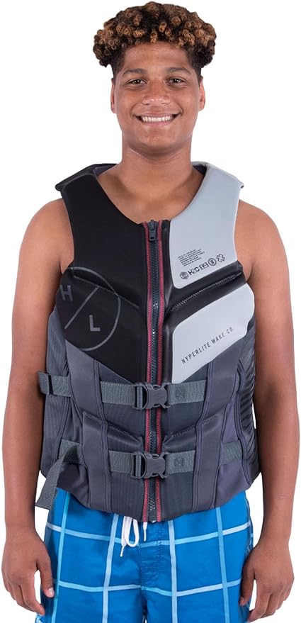 HyperLite Men's Elite Life Jacket - US Coast Guard Approved Level 70 Buoyancy Aid, Great for Any Water Sports Activity Including Boating, Paddle & Swimming