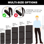 COOLBEBE 24x12x12 Inch Travel Duffle Bag (53L), Mid-Size Weekender for Overnight Trips, Camping, and Sports Gear Hauling, Water Resistant, Black