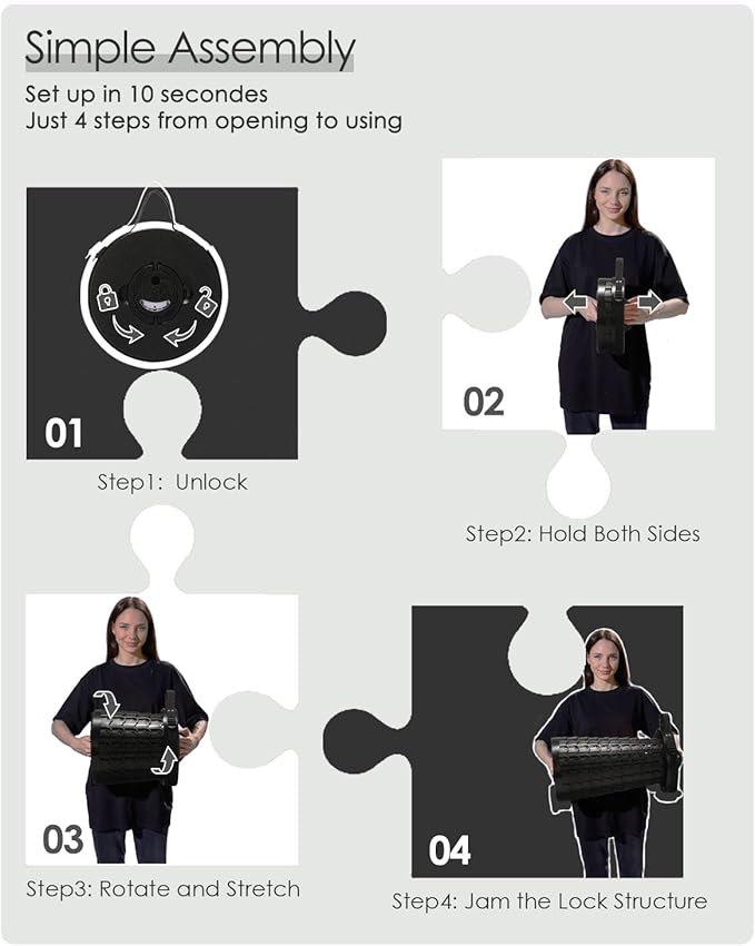 18-inch Heavy Duty Collapsible Stool - 800 lbs Capacity, 2.6 lbs Lightweight Portable Folding Stool for Camping, Travel, Music Festivals and Other Outdoor Events