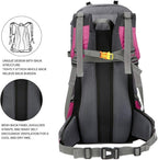 Bseash 60L Waterproof Hiking Camping Backpack with Rain Cover, Large Outdoor Sport Travel Daypack Rucksack for Climbing