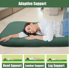 Self Inflating Sleeping Pad, 3.15" Ultra-Thick Memory Foam Camping Pad 4 Season Camping Pad for Easy Inflate&Deflate, 9.5 R-Value Insulated Camping Mattress Pad for Camp Travel Car Tent