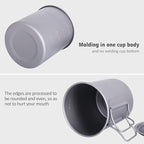 iBasingo 750ml Titanium Pot Camping Mug with Lid Tea Outdoor Ultra-light Coffee Water Cup Portable Hiking Backpacking Cooking Kit Picnic Cooking Kit with Foldable Handle Ti3037D