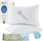 Cooling Pillow for hot Sleepers - Bed Pillows Queen Size Premium Set of 2 - Adjustable Shredded Memory Foam - Medium to Firm Pillows for Back, Stomach & Side Sleepers -Washable Cover