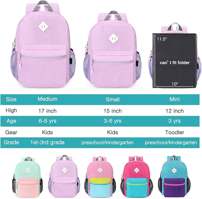 STEAMEDBUN Kids Backpack for Girls,Kindergarten Backpack for Toddler Girls Age 3-6