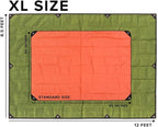 Arcturus XL Heavy Duty Survival Blanket – Insulated Reflective Thermal Camping Tarp - 8.5 FT x 12 FT (Olive Green)