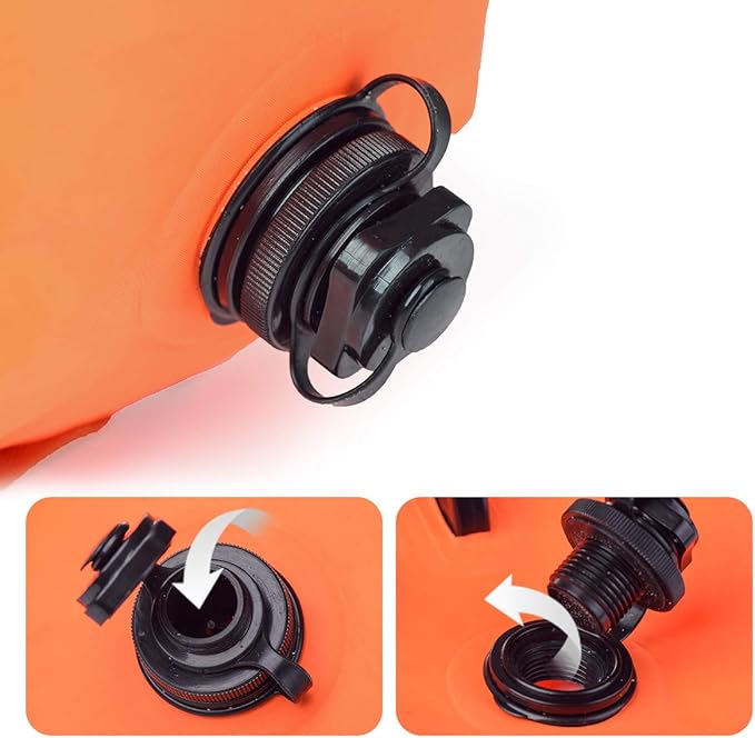 Naturehike 18L High Visible Safety Swim Buoy - Ultralight Bubble Tow Float and Dry Bag for Open Water Swimming Kayaking Snorkeling Diving Trailing with Adjustable Waist Belt