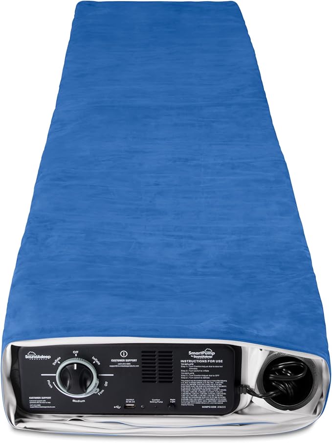 SoundAsleep Products SoundAsleep CloudNine Series Air Mattress with Dual Smart Pump Technology Queen Size