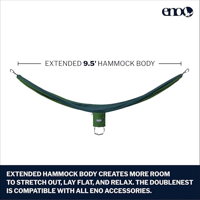ENO DoubleNest Hammock - Marine/Cedar