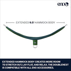 ENO DoubleNest Hammock - Marine/Cedar
