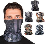 S A Company 5-Pack UV Face Shield | UV 30+ Multipurpose Neck Gaiter Balaclava for Adults