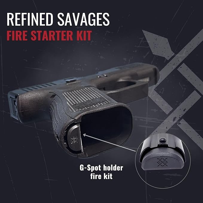 Fire Starter & Kit - for Glock Accessories - Survival Tools - Flint Fire Starter Kit - for Glock 17/19/22/34/35