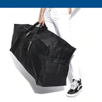 Large Duffel Bag, Waterproof Carry on Weekend Overnight Storage Bag over Luggage for Airline, Travel, Camping, Moving