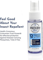 Proven Insect Repellent Spray, Keep Mosquitoes, Ticks and Flies Off, DEET Alternative Repellent, Up to 14-Hour Protection, Great for Camping or Hiking, 2 Ounce, Gentle Scent Spray, 2 Pack