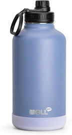 Water Bottle- 64 oz Stainless Steel Vacuum Insulated Wide Mouth Sports Water Bottle with Spout Lid-Reusable Metal Leak Proof Travel Water Flask (Royal Blue)