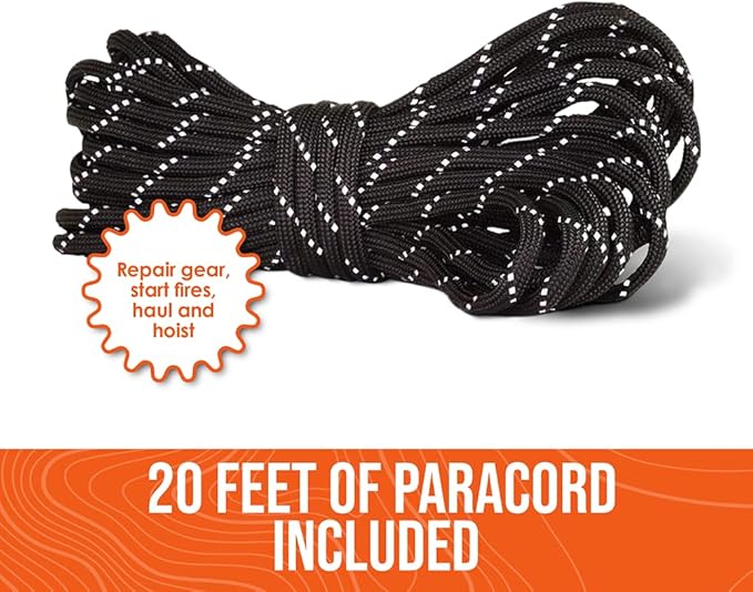 Go Time Gear Survival Life Tent • 2 Person Mylar Emergency Shelter Tube Tent + Paracord • All-Weather Protection for Camping, Hiking, & Survival Kits • Includes Emergency Whistle