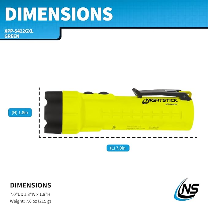 Nightstick XPP-5422GXL Intrinsically Safe Flashlight w/Green Laser - 3 AA (not Included) - Green - UL913