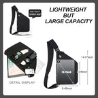 Anti Theft Crossbody Travel Bags for Women Men Cross Body Slim Sling Handbags with S Hook Antitheft