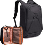 Knack Series 1 Laptop Backpack Fits up to 15 Inch - Knack Bags Carry-On Backpack, TSA Approved, Expandable Travel Backpacks With 3 Day Outfit Capacity (Stealth Black, Medium)