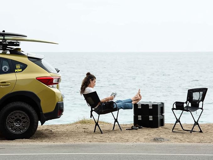 Front Runner Expander Camping Chair (Black Portable Outdoor Folding Chair).