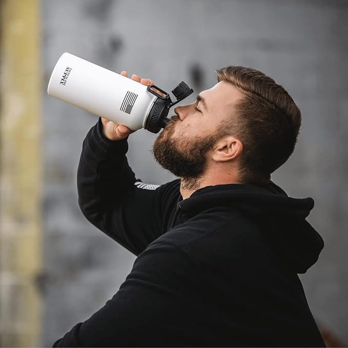 Tactical Pro Supply 32 oz. Patriotic Water Bottles | Decorated in the USA | Made with Premium Stainless Steel Material | Double Wall Vacuum Water Bottle Insulated