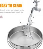 Stainless Steel Camping Frying Pan, 5.82x5.82x1.18inch Portable Outdoor Cooking Pot with Handle Lightweight Non Stick Cookware for Hiking Picnics and Backpacking