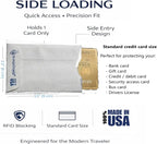 Semper Paratus Gear RFID Blocking Sleeves for Credit Cards - 10 Pack Credit Card Protector - Tyvek ArmorShield - Travel Wallet Security - Made in USA