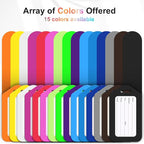 18 Pack Luggage Tag Bright Luggage Tags for Suitcases Bag Tags Name Tags for Kids Travel Accessories Must Haves by Sodsay (Green)