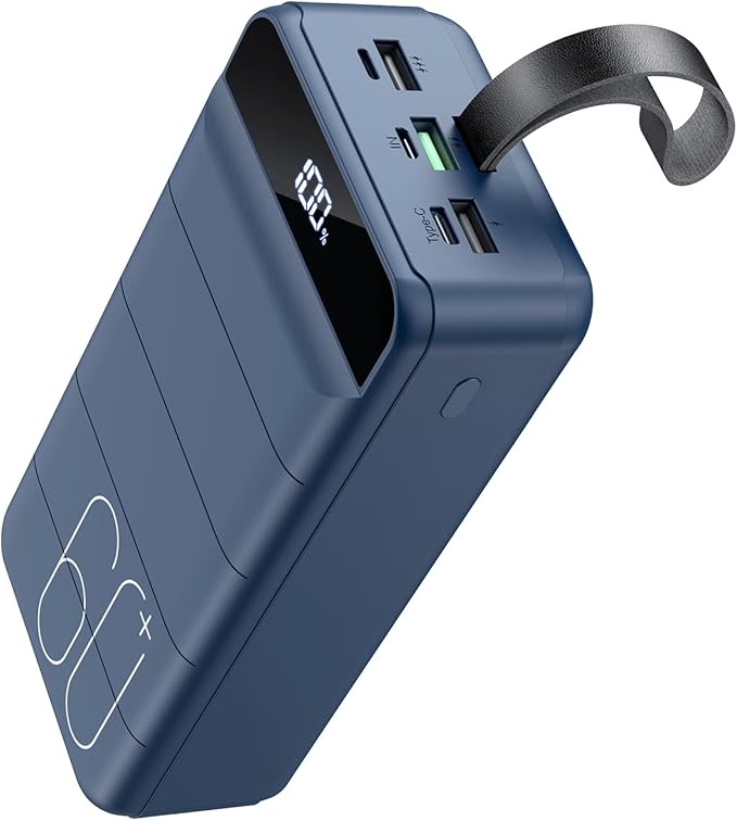 Portable Charger 60000mAh Power Bank - 22.5W Fast Charging External Battery Pack, LED Display USB C Portable Cell Phone Charger for iPhone, Samsung Galaxy, Android, Camping, Travel