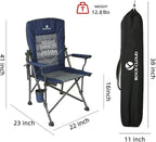 ROCK CLOUD Folding Camping Chair with Storage Pocket and Side Table Compact Portable Camp Chairs Outdoor for Camp Lawn Hiking Fishing Sports