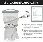 INOXTO Small Hiking Backpack with 2L Water Bladder and Rain Cover, 25L Hydration Backpack Hiking Daypack (Green)