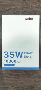 NOBIS Portable Charger, 10000mAh Power Bank Fast Charging, Battery Pack with C to C Cable, Battery Bank with Digital Display for iPhone iPad Android etc (Green, 35W)