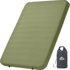 OUTSKIRT Camping Mattress, Self Inflating Sleeping Pad with Pump Sack, Foam Camping Pad for Sleeping, 4” Thickness Sleeping Mat for Camp/Travel/Car, 4 Season Camp Air Mattress