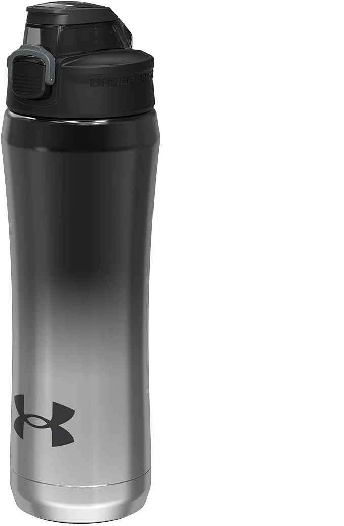 Under Armour 18oz Stainless Steel Water Bottle, Vacuum Insulated, Self Draining Protective Cap, Leak Proof, For Kids & Adults, All Sports, Gym
