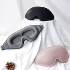 Sleep Eye Mask for Women Men, Soft and Comfortable Night Eye Mask for Sleeping, 3D Blockout Eye Cover for Travel, Blindfold with Adjustable Strap (Pink)