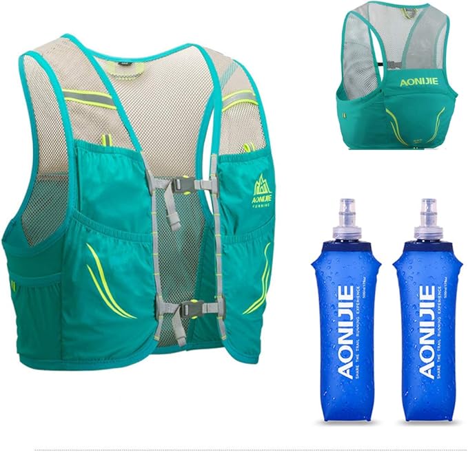 Lovtour Hydration Race Vest,2.5L Running Vest Lightweight Pack with 2 Soft Water Bottles Bladder for Marathoner Running Race Cycling Hiking Camping Biking
