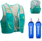 Lovtour Hydration Race Vest,2.5L Running Vest Lightweight Pack with 2 Soft Water Bottles Bladder for Marathoner Running Race Cycling Hiking Camping Biking