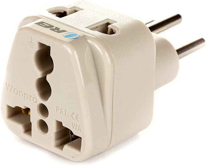 OREI Type J Adapter – Switzerland Travel Plug Adapter – US to Switzerland Plug Adapter – CE Certified & RoHS Compliant Type J Converter