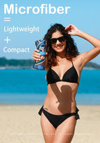 2 Pack Microfiber Lightweight Beach Towel Sand Free Quick Dry Absorbent Thin Compact Towels for Swimming Pool Camping Beach Accessories Large Easy Pack Travel Things for Vacation Essentials Gift