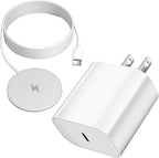 Magnetic Wireless Charger 6FT 15W Apple MagSafe Charger Fast Charging Pad & USB C Chargers Block,Quick Wireless Mag-Safe Chargers for iPhone 16 ProMax/16 Pro/16e/15 ProMax/15 Plus/14/13/12/AirPods 3/2