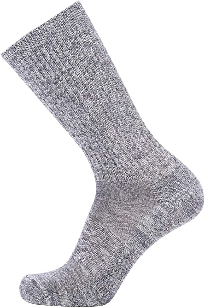 EnerWear 4 Pack Women's Merino Wool Outdoor Hiking Trail Crew Sock