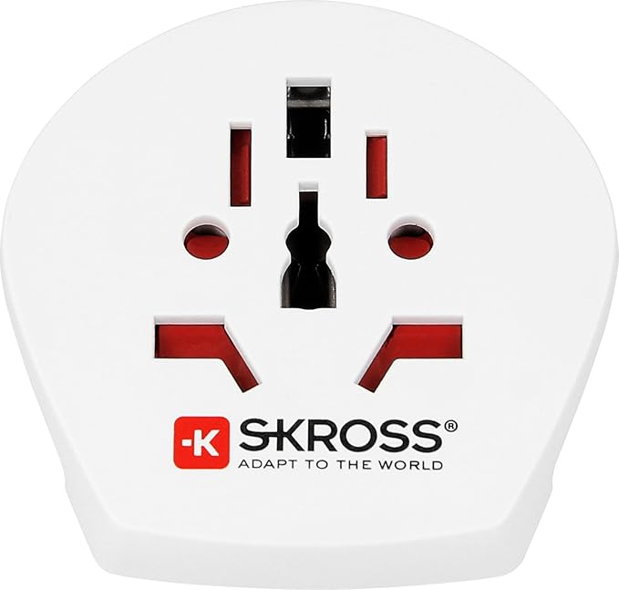 Skross PRO World Travel Adapter With Ground Plugs