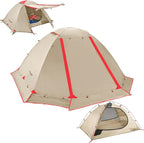 Clostnature Libra Lightweight Backpacking Tent - 1/2 Person 4 Season Ultralight Waterproof Camping Tent, Large Size Easy Setup Tent for Winter, Cold Weather, Family, Outdoor, Hiking and Mountaineering