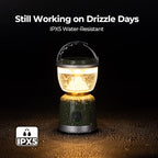 BougeRV AL07 Camping Light, Ambient Light, Rechargeable Camping Lantern, Electric Lamp, IPX5 Waterproof, Portable Light for Camping, Tent, Hiking, Power Outage, Adventure, Emergency Use Outdoor